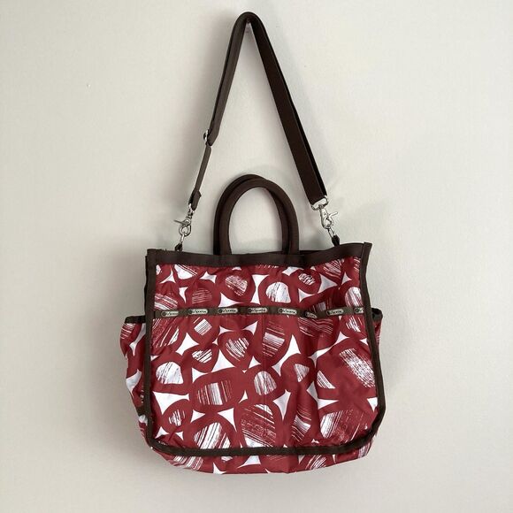 Lesportsac Handbags - LeSportsac Liz Baby Diaper Bag Tote Large Pockets Rust Brown Utility Carry All